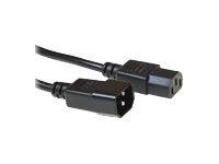 ACT AK5032 230V Aansluitkabel C13/C14 Zwart - 5 meter