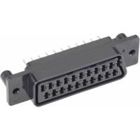 TRU COMPONENTS 1578891 SCART-connector Bus, inbouw verticaal Zwart 1 stuk(s) - thumbnail
