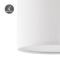 Corduroy Plafondlamp - Cilinder - Wit - Scandinavische stijl - ø22 x 17 cm - E27 Fitting - Geschikt voor Woonkamers en slaapkamers - thumbnail