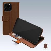 Mobilize Leather Wallet Apple iPhone 16 Pro Brown - thumbnail