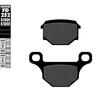 GALFER remblokken "fd252" brake pad fd252 g1050 organic scooter