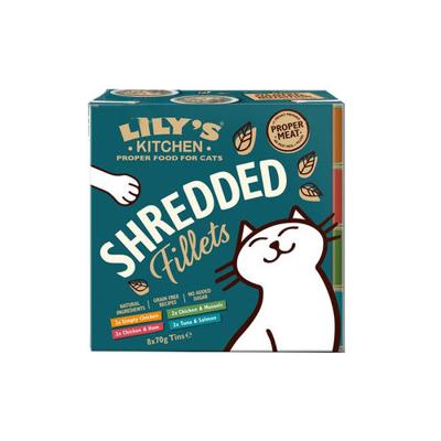 LILY'S KITCHEN SHREDDED FILLETS MULTIPACK 8X70 GR