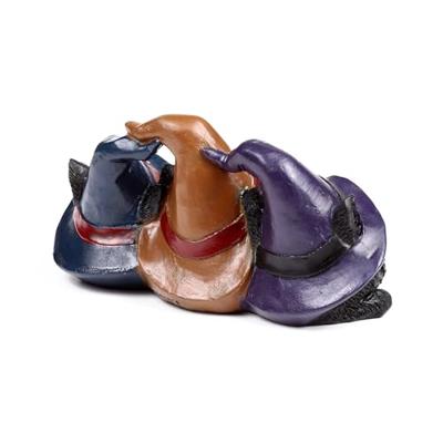 Heksen Zwarte Kat trio in heksenhoed