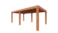 Trendhout Overkapping Palermo XXL 610x380 cm- Plat dak- Hout- Trendhout - thumbnail