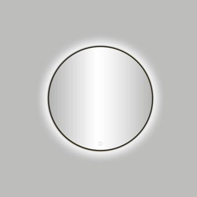 Badkamerspiegel Best Design Venetie LED Verlichting 60x60 cm Rond Gunmetal Badkamerspiegel Best Design Venetie LED Verlichting 60x60 cm Rond Gunmetal