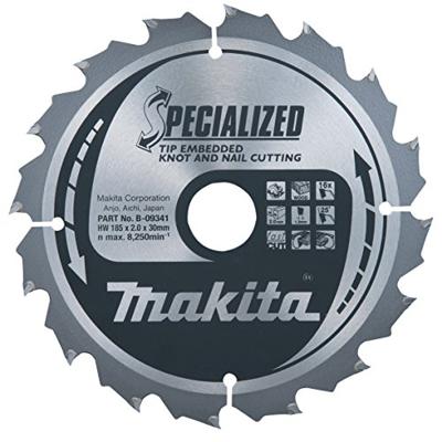 Makita Afkortzaagblad voor Hout | Specialized: Noest/Spijker | Ø 190mm Asgat 20mm 40T - B-40593