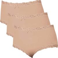 3-pack dames Taille slips - Kanten modal dames onderbroek - Katoenen kruisje - thumbnail