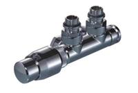 Honeywell Thera designset haaks links met 2 kopp.m24x16 coax wit VFX1181LA1536 - thumbnail