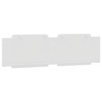 Hoofdbordkussen 180 cm kunstleer wit - thumbnail