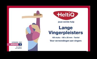 Heltiq Vingerpleister lang textiel 180 x 20mm 100 Stuks Heltiq Vingerpleister lang textiel 180 x 20mm 100 Stuks