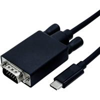 ROLINE USB type C - VGA adapterkabel, M/M, 1 m - thumbnail