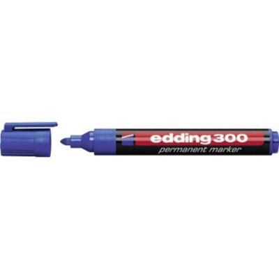 Edding 300 4-300003 Permanent marker Donkerblauw Watervast: Ja