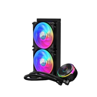 Cooler Master mly-d24m-a23pz-r1 pl240 flux, 240mm radiator, 120mm x2, 0-2300 rpm ± 10%, rgb led