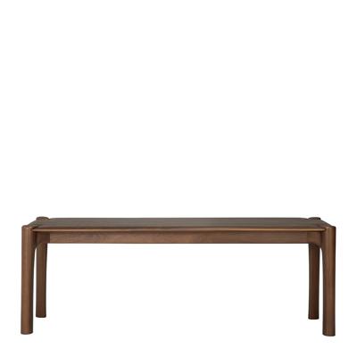 Ethnicraft Eetkamerbank 'PI' Gevernist Teakhout, 126cm, kleur Bruin