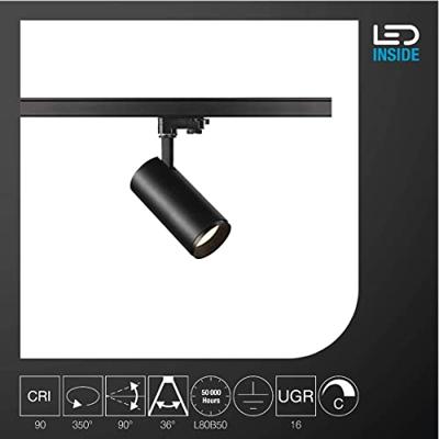 SLV NUMINOS M 1004187 LED-railspot 3-fasig LED vast ingebouwd 17.5 W Zwart SLV NUMINOS M 1004187 LED-railspot 3-fasig LED vast ingebouwd 17.5 W Zwart