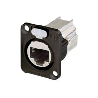 Neutrik NE8FDX-P6-B RJ45-dataconnector etherCON D-serie Bus, recht Aantal polen: 8P8C Zwart 1 stuk(s) - thumbnail