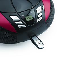 Lenco SCD-37 USB Rood Draagbare FM-radio CD- en USB-speler Rood - SCD-37 USB RED - thumbnail
