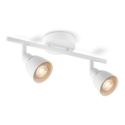 Moderne LED Opbouwspot AKA - Wit - 32/9/16.5cm - 2 lichts plafondspot - gemaakt van metaal - voor Woonkamer en Slaapkamer