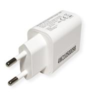 ROLINE USB oplader met eurostekker, 1 poort, QC3.0, 18W - thumbnail