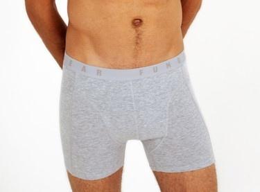 Funderwear 2-pak heren boxershorts - Grote maten - Katoenen mannen ondergoed big size - 4XL - Grijs - Onderbroek heren heren - Ondergoed heren