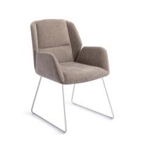 Jesper Home Myoko eetkamerstoel Greystones slide white - thumbnail