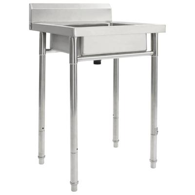 Gootsteen enkele bak roestvrij staal