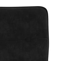 Eetkamerstoelen 2 st fluweel zwart - thumbnail