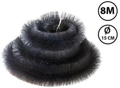 JONSKA Bird Blocker - 8 meter - ø15 cm - Vogelwering voor Zonnepanelen - Dakgoot-Egel / Dakgootborstel / Gootborstel / Gootdrain / Dakgootbescherming