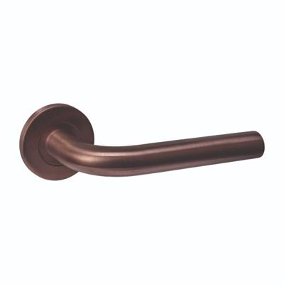 Intersteel deurkruk Q 02 op rozet verdekt ø52x6mm pvd brons Intersteel deurkruk Q 02 op rozet verdekt ø52x6mm pvd brons