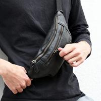 Juscha JU-48204 Heuptas Roberto Romana BOLOGNA Zwart Echt Leer, 29x12x5cm - thumbnail