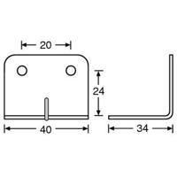 Adam Hall 40403 Overzethoek - thumbnail