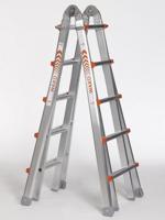 Waku Professionele telescopische vouwladder 4x5 treden Waku - 1413800102 - thumbnail
