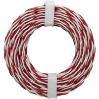 Donau Elektronik 205-10 Beldraad 2 x 0.2 mm² Rood/wit 10 m - thumbnail