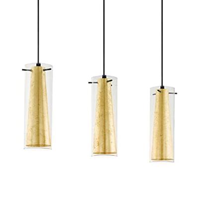 Eglo Eetkamer hanglampPinto Gold 3-lichts zwart met goud - 97652