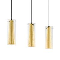 Eglo Eetkamer hanglampPinto Gold 3-lichts zwart met goud - 97652 - thumbnail