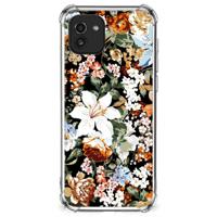 Case voor Samsung Galaxy A03 Dark Flowers - thumbnail