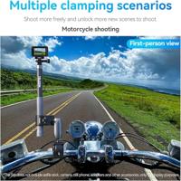 Telesin Dual Crab Claw Clamp Mount - aluminium - thumbnail