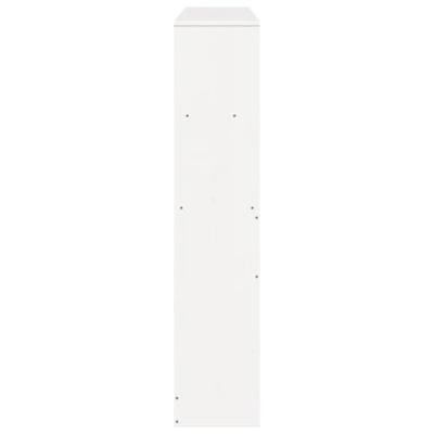 Hoofdbord met opbergruimte 140 cm massief grenenhout wit