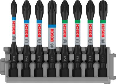 Bosch Accessories 2608522328 2608522328 Kruis-bit Aandrijving: 1/4 (6,3 mm) Uitvoering: Kruiskop Phillips, Kruiskop Pozidriv PH 1, PH 2, PH 3, PZ 2, PZ 3 50 mm