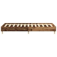 Bedframe zonder matras 90x190 cm spaanplaat bewerkt hout - thumbnail