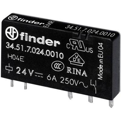 Finder 34.51.7.012.0000 Printrelais 12 V/DC 6 A 1x wisselcontact 1 stuk(s) Piece