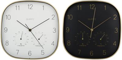 Wandklok geronde hoeken ø29x4cm