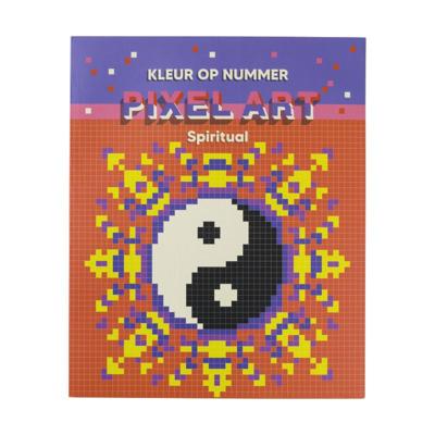 Kleurenboek op nummer Pixel Art - Spiritual
