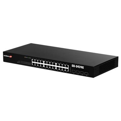 Edimax GS-5424G Managed Gigabit Ethernet (10/100/1000) 1U Zwart netwerk-switch