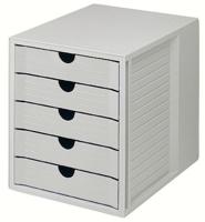 Han ladenblok met gesloten laden, lichtgrijs - thumbnail