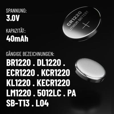 Absina Knoopcel CR1220 3 V 5 stuk(s) Lithium