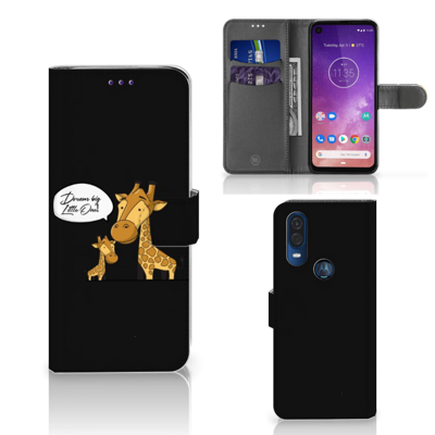 Motorola One Vision Leuk Hoesje Giraffe Motorola One Vision Leuk Hoesje Giraffe