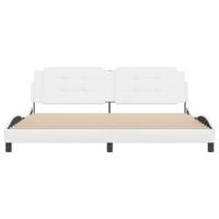 Bedframe zonder matras "Zadar" kunstleer wit 200x200 cm - thumbnail