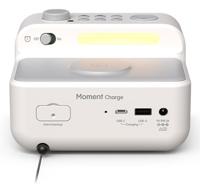 Pure Moment Charge Wekkerradio Sfeerverlichting, Draadloos opladen Katoenwit - thumbnail