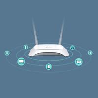 TP-Link 300 Mbps 3G/4G Single-Band Wi-Fi Router, 1x 2.0 USB Port, 5x Fast WAN/LAN Ports, Connect up to 32 devices, WPS Button, No Configuration Required, UK Plug (TL-MR3420) - thumbnail